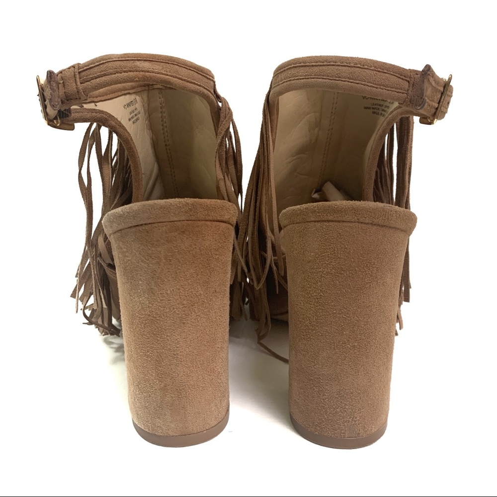🛍️ Vince Camuto "Winiveer" Fringe Peep-toe Bootie - Picture 8 of 13